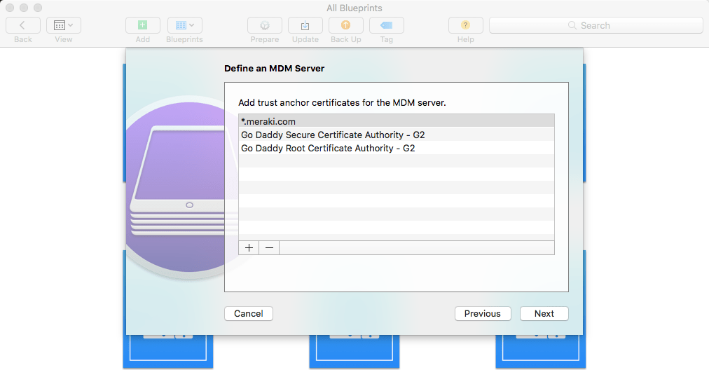 Figure 7 - MDM Certificates